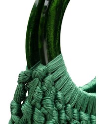 dunkelgrüne Shopper Tasche aus Segeltuch von Cult Gaia