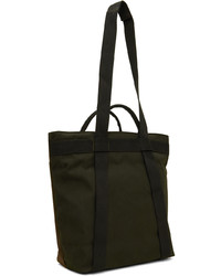 dunkelgrüne Shopper Tasche aus Segeltuch von Barbour