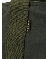dunkelgrüne Shopper Tasche aus Segeltuch von Filson