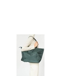 dunkelgrüne Shopper Tasche aus Segeltuch von Esprit
