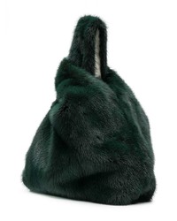 dunkelgrüne Shopper Tasche von Simonetta Ravizza