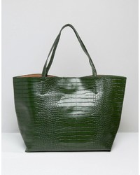 dunkelgrüne Shopper Tasche von Glamorous