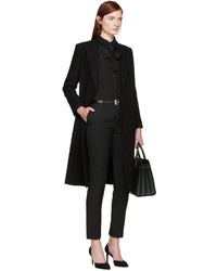 dunkelgrüne Shopper Tasche von Saint Laurent
