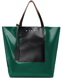 dunkelgrüne Shopper Tasche von Marni