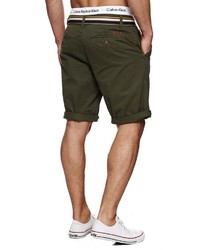 dunkelgrüne Shorts von INDICODE