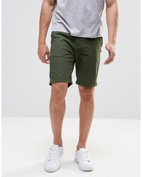dunkelgrüne Shorts von Pull&Bear