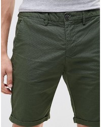 dunkelgrüne Shorts von Pull&Bear