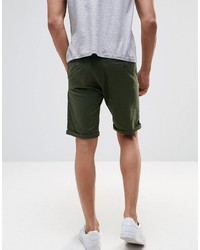 dunkelgrüne Shorts von Pull&Bear