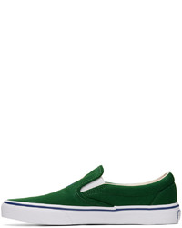 dunkelgrüne Slip-On Sneakers aus Segeltuch von Polo Ralph Lauren