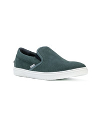 dunkelgrüne Slip-On Sneakers von Jimmy Choo