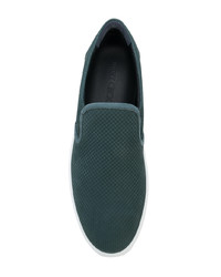 dunkelgrüne Slip-On Sneakers von Jimmy Choo