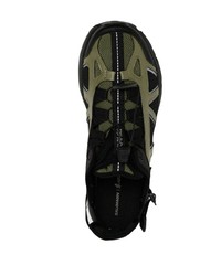 dunkelgrüne Slip-On Sneakers von Salomon