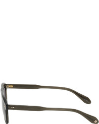 dunkelgrüne Sonnenbrille von Garrett Leight