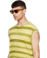 dunkelgrüne Sonnenbrille von Dries Van Noten