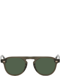 dunkelgrüne Sonnenbrille von Garrett Leight