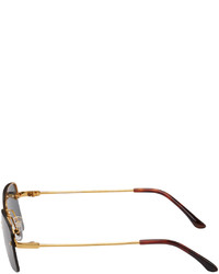 dunkelgrüne Sonnenbrille von Dries Van Noten