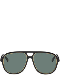 dunkelgrüne Sonnenbrille von Gucci