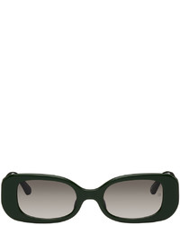 dunkelgrüne Sonnenbrille von Linda Farrow