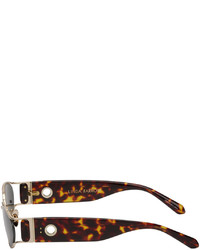 dunkelgrüne Sonnenbrille von Linda Farrow