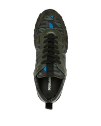 dunkelgrüne Sportschuhe von DSQUARED2