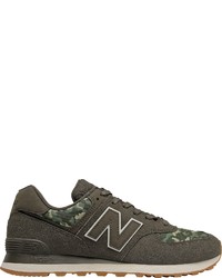 dunkelgrüne Sportschuhe von New Balance