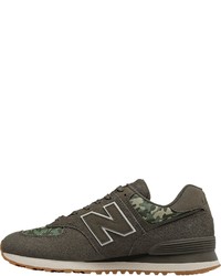 dunkelgrüne Sportschuhe von New Balance