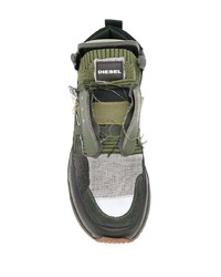 dunkelgrüne Sportschuhe von Diesel