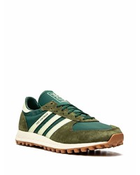 dunkelgrüne Sportschuhe von adidas