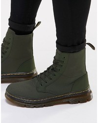 dunkelgrüne Stiefel von Dr. Martens