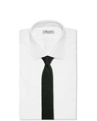 dunkelgrüne Strick Krawatte von Brioni