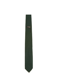 dunkelgrüne Strick Krawatte von Prada