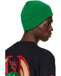 dunkelgrüne Strick Mütze von Ksubi