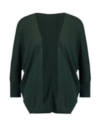 dunkelgrüne Strickjacke mit einer offenen Front von Only
