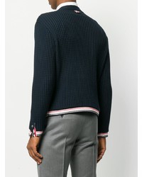 dunkelgrüne Strickjacke von Thom Browne