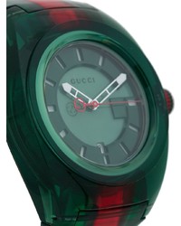 dunkelgrüne Uhr von Gucci