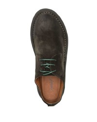 dunkelgrüne Wildleder Derby Schuhe von Marsèll