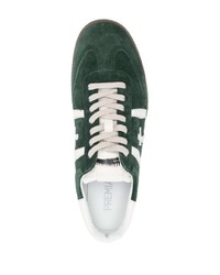 dunkelgrüne Wildleder niedrige Sneakers von Premiata