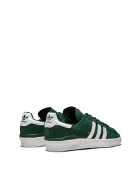 dunkelgrüne Wildleder niedrige Sneakers von adidas