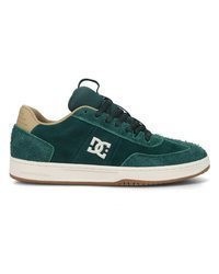 dunkelgrüne Wildleder niedrige Sneakers von DC Shoes