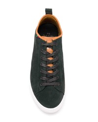 dunkelgrüne Wildleder niedrige Sneakers von Ps By Paul Smith