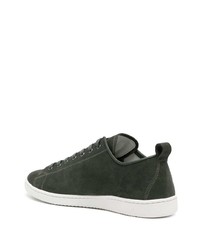 dunkelgrüne Wildleder niedrige Sneakers von PS Paul Smith