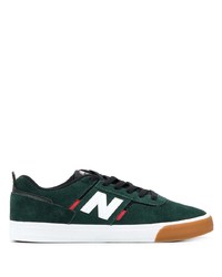 dunkelgrüne Wildleder niedrige Sneakers von New Balance