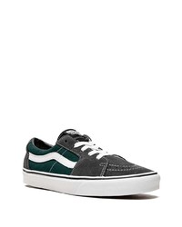 dunkelgrüne Wildleder niedrige Sneakers von Vans