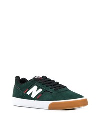 dunkelgrüne Wildleder niedrige Sneakers von New Balance