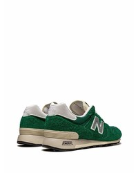 dunkelgrüne Wildleder niedrige Sneakers von New Balance