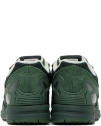 dunkelgrüne Wildleder Sportschuhe von adidas Originals