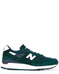 dunkelgrüne Wildleder Turnschuhe von New Balance