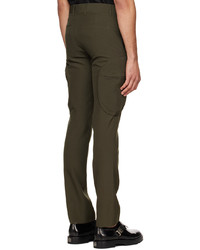 dunkelgrüne Wollcargohose von Givenchy