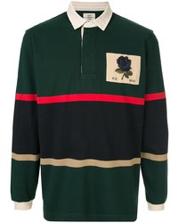 dunkelgrüner bedruckter Polo Pullover von Kent & Curwen