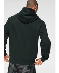 dunkelgrüner bedruckter Pullover mit einem Kapuze von Champion